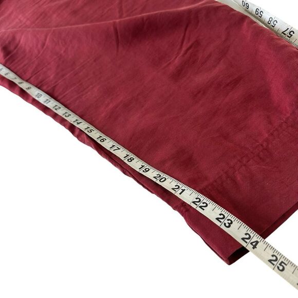 H&M Lyocell Red High Rise Pleated Trousers, 14 - Picture 10 of 10